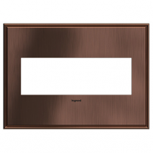 Legrand AWC3GMAC4 - adorne? Matte Antique Copper Three-Gang Screwless Wall Plate