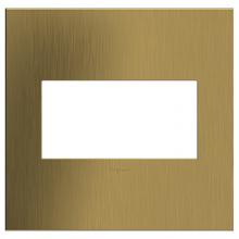 Legrand AWC2GBSB4 - adorne? Brushed Satin Brass Two-Gang Screwless Wall Plate