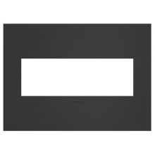 Legrand AWC3GSBL4 - adorne? Satin Black Three-Gang Screwless Wall Plate