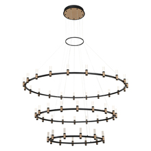 Eurofase 37046-019 - ALBANY,CHAND,51LT,LED,3TR,BLK