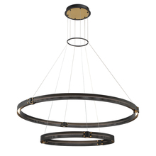 Eurofase 37385-019 - ADMIRAL,CHA,LED,MED/SM,BLK/GOL