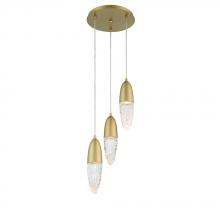 Eurofase 43858-035 - ECROU,3LT CHANDELIER,GLD