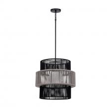 Eurofase 46632-012 - ADEN-PEN-22IN-BLKGRY-ROPE
