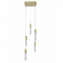 Avenue Lighting HF1900-5-BOA-BB - Boa Collection 5 Light Studded Glass Multi Port Pendant