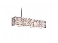 Avenue Lighting HF1701-PN - Ventura Blvd. Collecton Metal Oval Pattern Rectangle Hanging Fixture