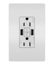 Legrand Radiant 1597TRUSBAAW - radiant® Tamper-Resistant 15A Duplex Self-Test GFCI Receptacles with SafeLock® Protection