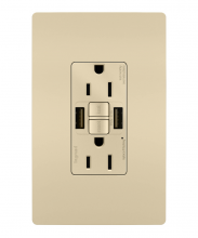 Legrand Radiant 1597TRUSBAAI - radiant® Tamper-Resistant 15A Duplex Self-Test GFCI Receptacles with SafeLock® Protection