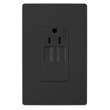 Legrand Radiant 1597TRSGLBK - radiant? 15A Tamper-Resistant Self-Test Simplex GFCI Outlet, Black (10 pack)