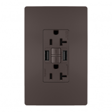 Legrand Radiant 2097TRUSBAA - radiant Tamper-Resistant 20A Duplex Self-Test GFCI Receptacles wt SafeLock Protection, Type A/A