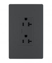 Legrand Radiant TR26352RGCC6 - radiant Spec Grade 20A Tamper-Resistant Receptacle, Graphite